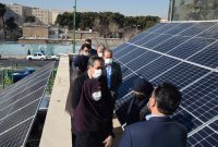 افتتاح دومین نیروگاه خورشیدی ۳٠ کیلو واتی در منطقه ۲٠
