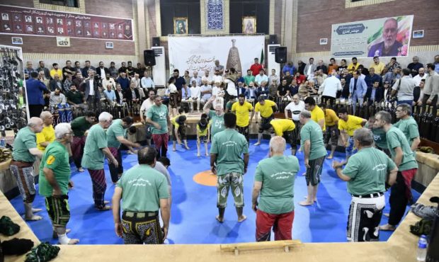 برگزاری آیین بزرگداشت فرهنگ پهلوانی و ورزش زورخانه ای در باقرشهر