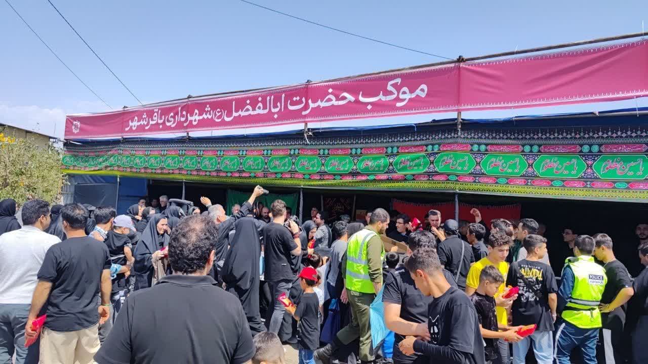 پیاده روی باشکوه جاماندگان اربعین حسینی در باقرشهر