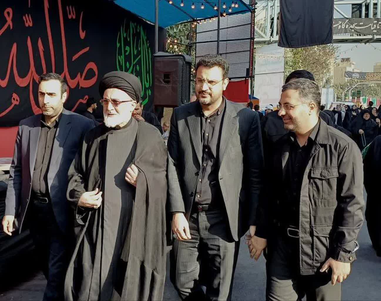 حضور مسئولان ارشد قبله تهران در مراسم پیاده روی دلدادگان حسینی