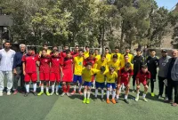 حضور تیم فوتبال نوجوانان مس کرمان در شهرری